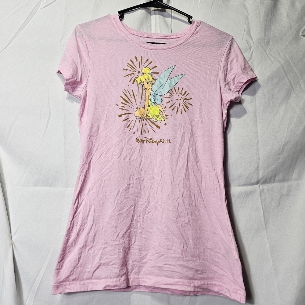 Disney Parks women's pink Tinker Bell short sleeve tee size M